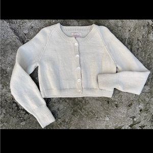 Aunti Oti CREAM CARDIGAN 100% merino wool
